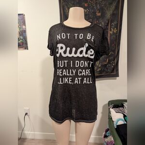 Awake Black Graphic T-Shirt‎ with Bold Text Size Large